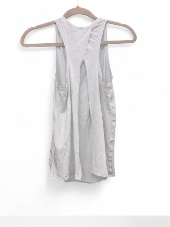 lululemon athletica Tops - lululemon athletica White Racerback Tank with Back Vent